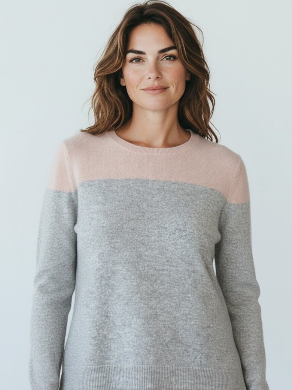 Vince Colorblock Soft Knit Sweater Women's Medium Crewneck